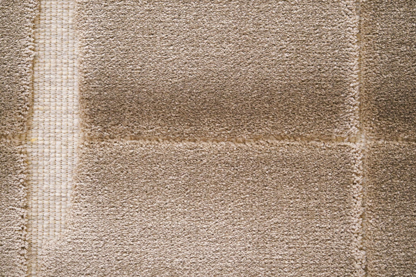 שטיח צמר ויסקוזה שמנת וזהב מוברש דגם Maya