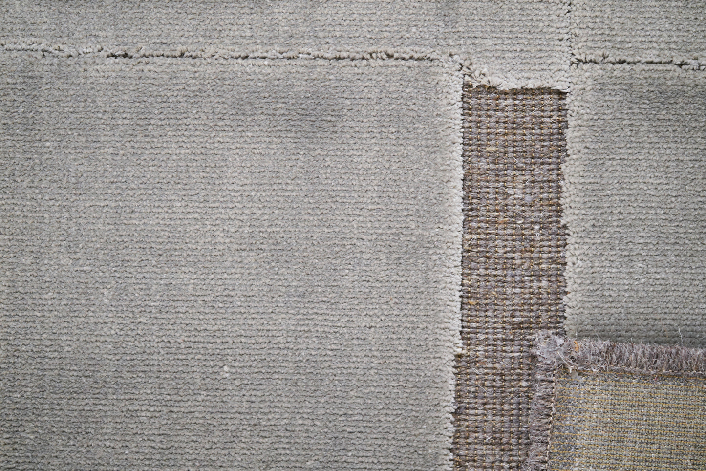 שטיח צמר ויסקוזה אפור ואפור מטאלי דגם Maya