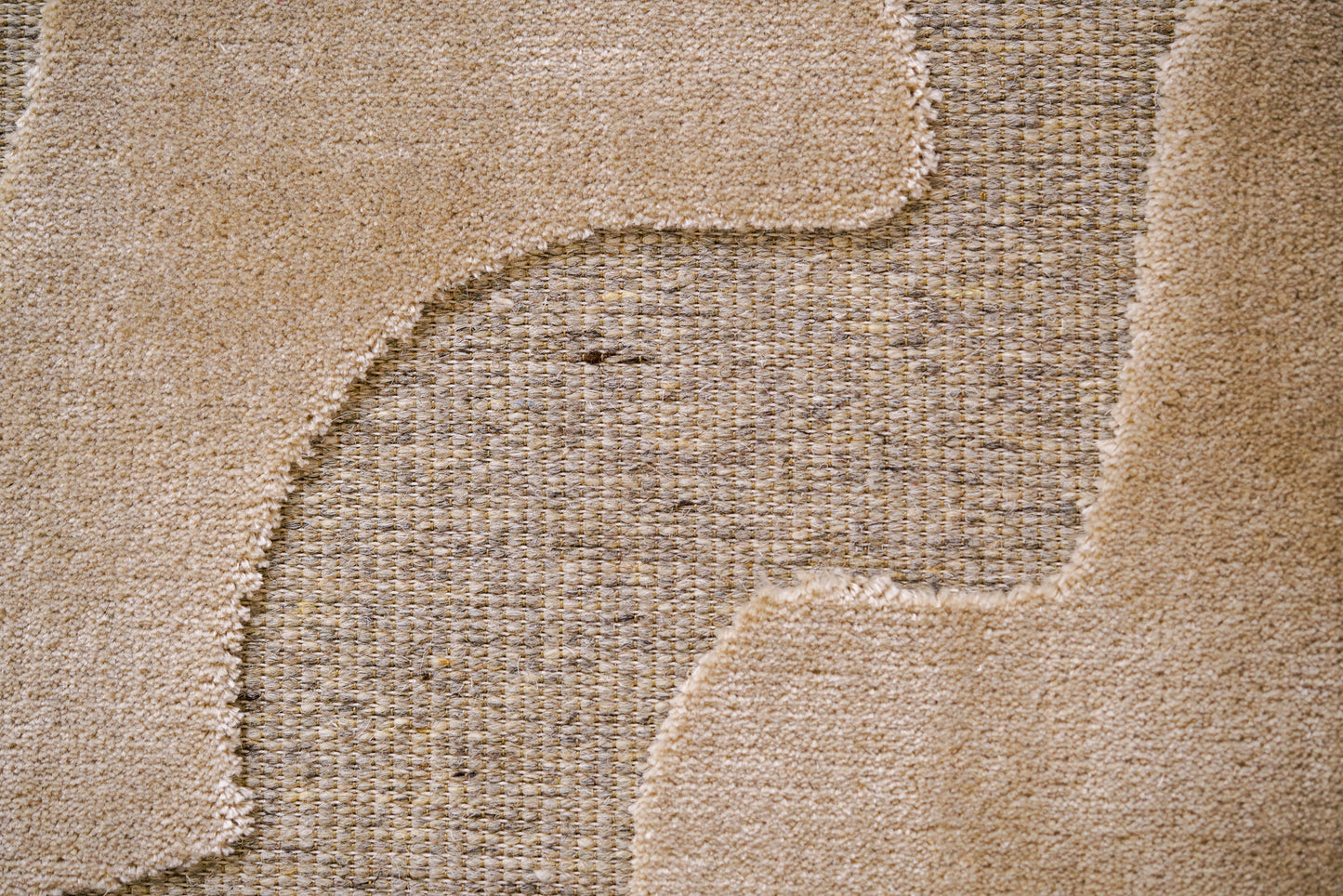 שטיח צמר ויסקוזה שמנת ולבן פנינה דגם Sophie