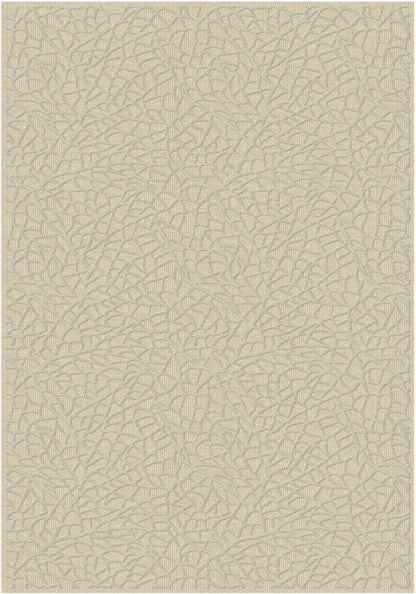 שטיח צמר ויסקוזה שמנת ולבן פנינה דגם Emma