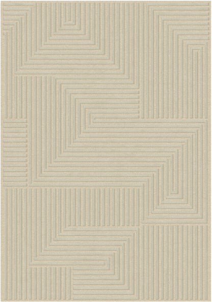 שטיח צמר ויסקוזה שמנת ולבן פנינה דגם Reut