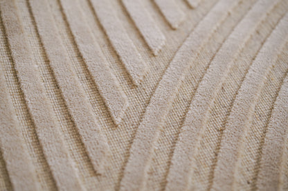 שטיח צמר ויסקוזה שמנת ולבן פנינה דגם Roni