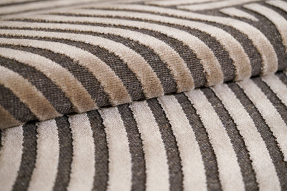 שטיח צמר ויסקוזה אפור וזהב מוברש דגם Roni