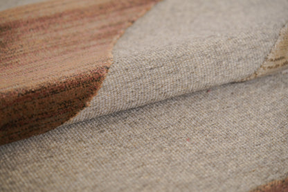 שטיח צמר ויסקוזה בז' וחום קפה דגם Samantha