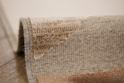 שטיח צמר ויסקוזה בז' וחום קפה דגם Samantha