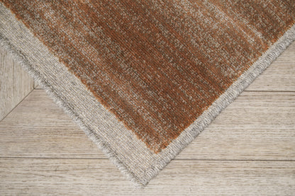 שטיח צמר ויסקוזה בז' וחום קפה דגם Samantha