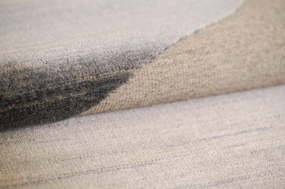 שטיח צמר ויסקוזה שמנת וכחול אינדיגו דגם Samantha