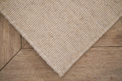 שטיח צמר ויסקוזה שמנת וחום גרייג׳ דגם Rotem