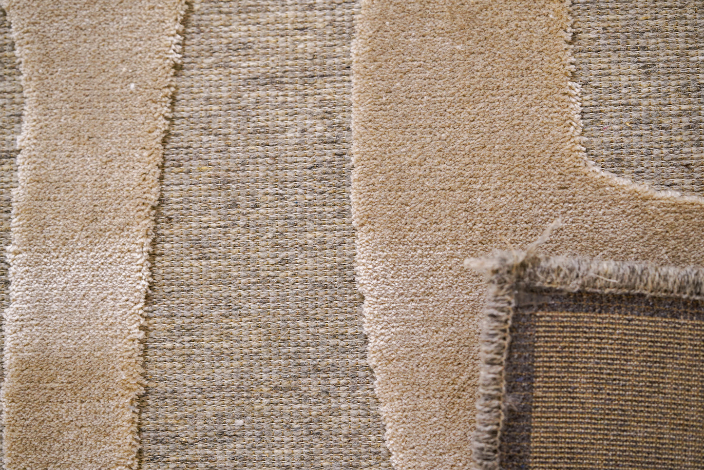 שטיח צמר ויסקוזה שמנת ולבן פנינה דגם Sophie