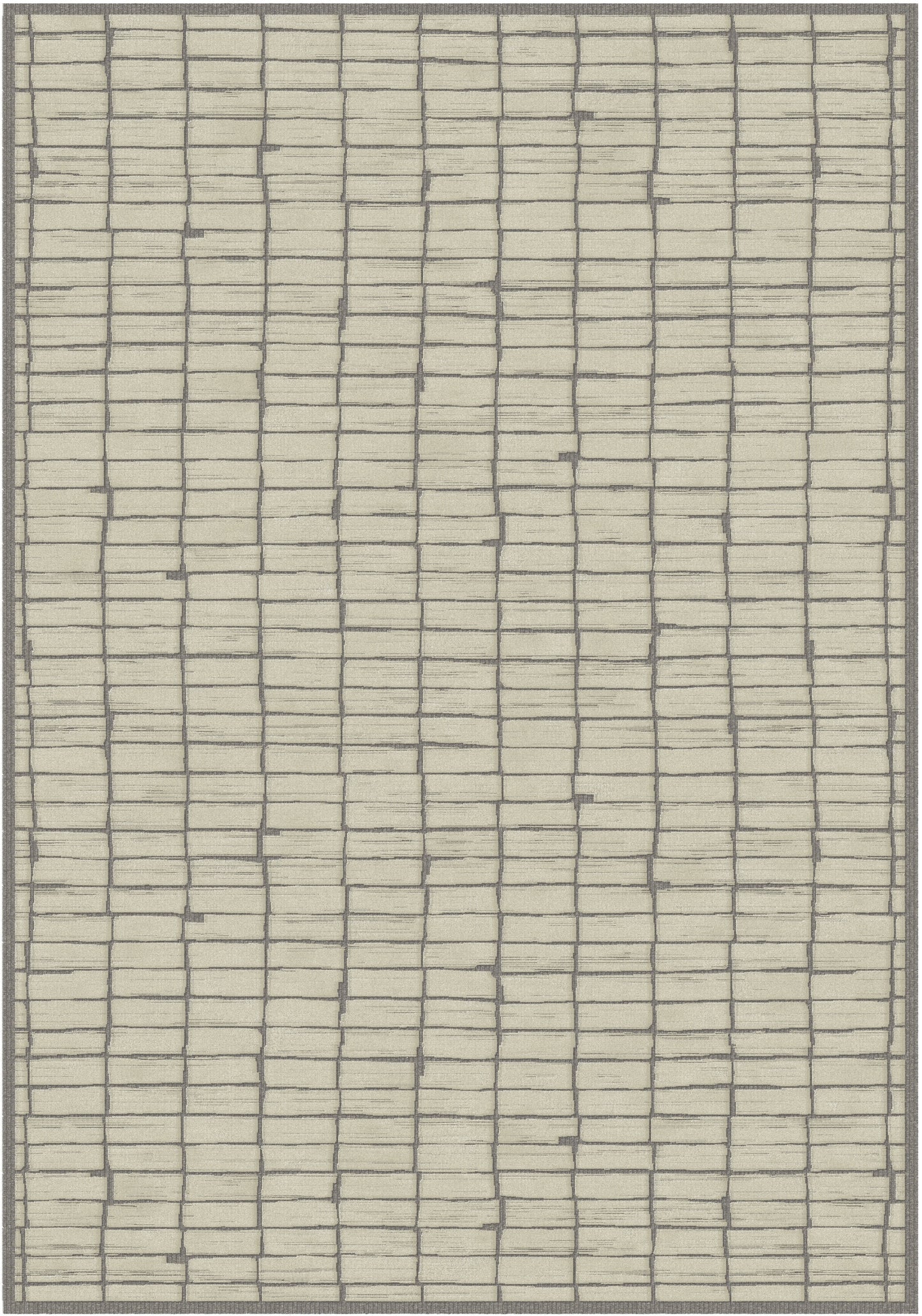 שטיח צמר ויסקוזה בז' ולבן פנינה דגם Stephanie