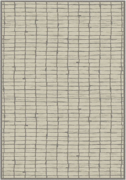 שטיח צמר ויסקוזה בז' ולבן פנינה דגם Stephanie