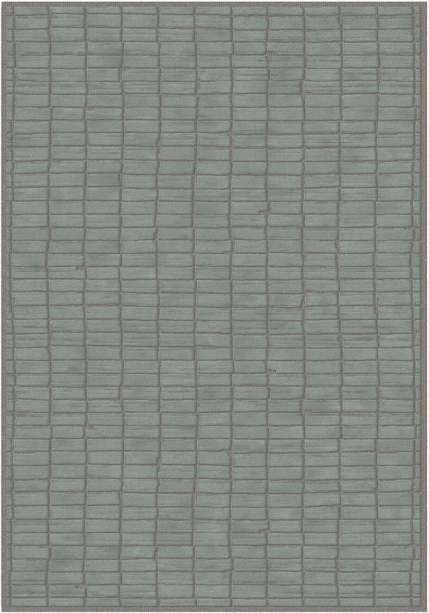 שטיח צמר ויסקוזה שמנת ואפור מטאלי דגם Stephanie