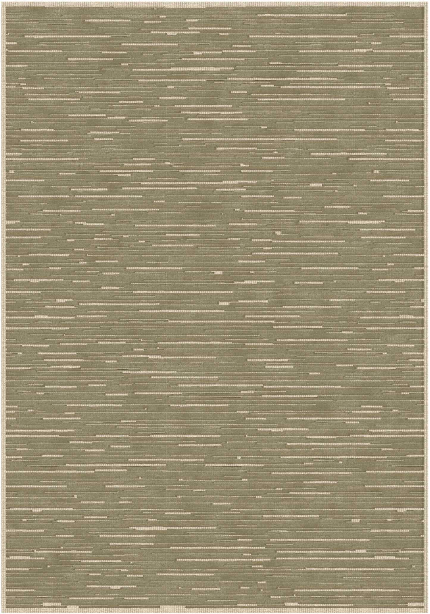 שטיח צמר ויסקוזה שמנת וירוק זית דגם Ashley