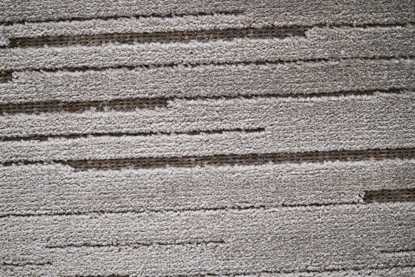 שטיח צמר ויסקוזה אפור ואפור מטאלי דגם Ashley
