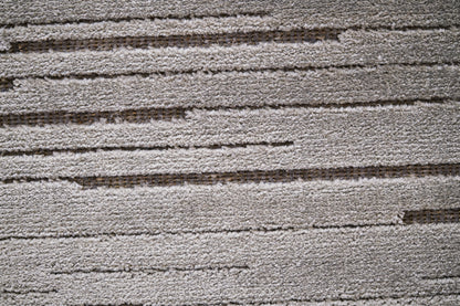 שטיח צמר ויסקוזה אפור ואפור מטאלי דגם Ashley