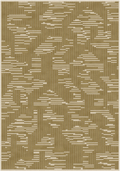 שטיח צמר ויסקוזה שמנת וחום גרייג׳ דגם Kim